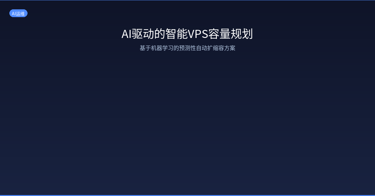 AI驱动的智能VPS容量规划：基于机器学习的预测性自动扩缩容
