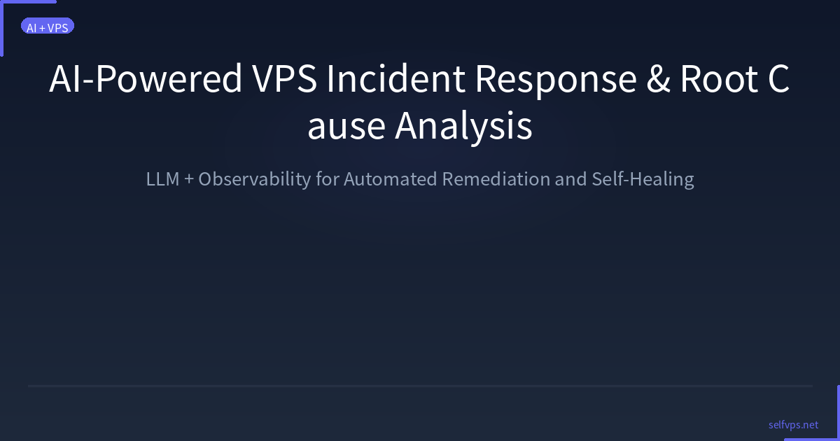 Featured image of post AI 驱动的 VPS 智能故障响应系统：从告警到根因修复的自动化闭环