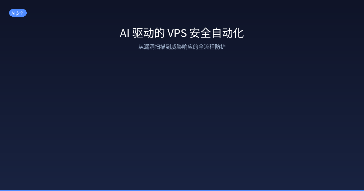 AI 驱动的 VPS 安全自动化：从漏洞扫描到威胁响应的全流程防护