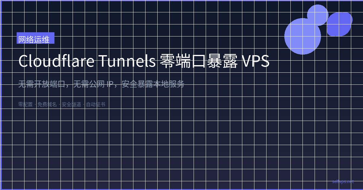 Featured image of post Cloudflare Tunnels: Expose Your VPS Services Without Opening Ports